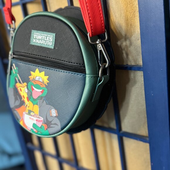 Teenage Mutant Ninja Turtles Γ Naruto Crossover Crossbody Bag RARE - Picture 7 of 7